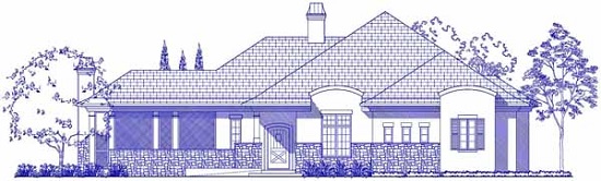 French Porch Site Plan Front
