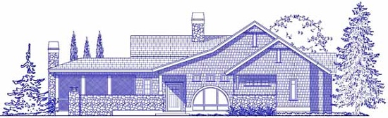 Craftsman Porch Site Plan Front