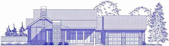 Craftsman Porch Site Plan Side