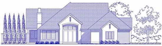 English Tudor Std. Site Plan Side