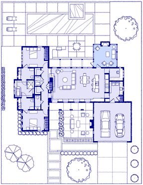 Farmhouse Screened Porch Site Plan